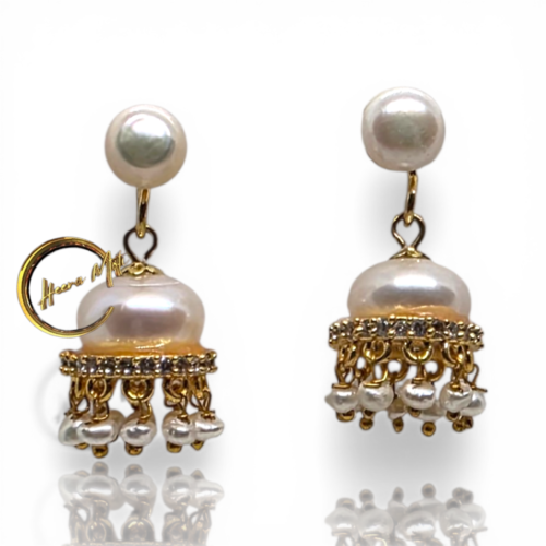 Real Pearl Earring-2