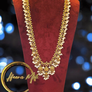 Tri-Nakshi Guttapusalu Long Necklace
