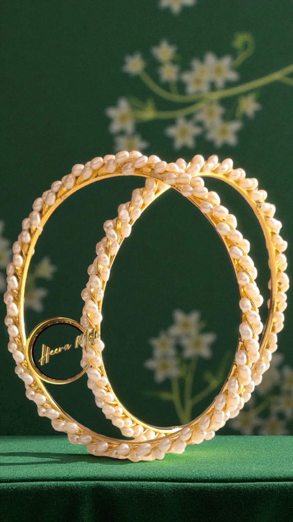 Small rice Pearl Bangles