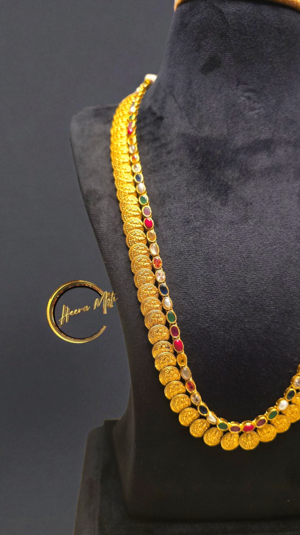 Navratan Kasulla haram Long Necklace - Image 2