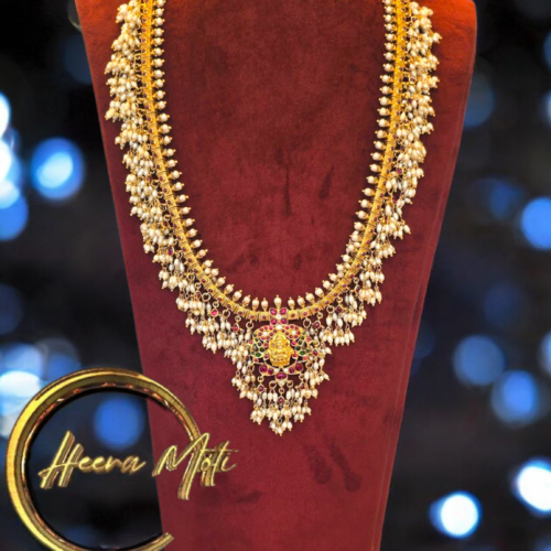 Nakshi Guttapusalu Long Necklace