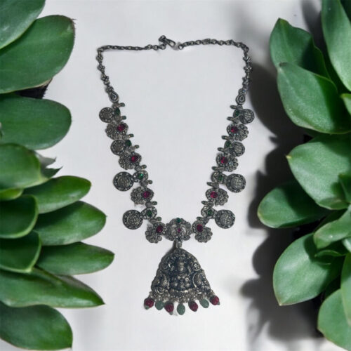 Vamika Oxidised Long Necklace