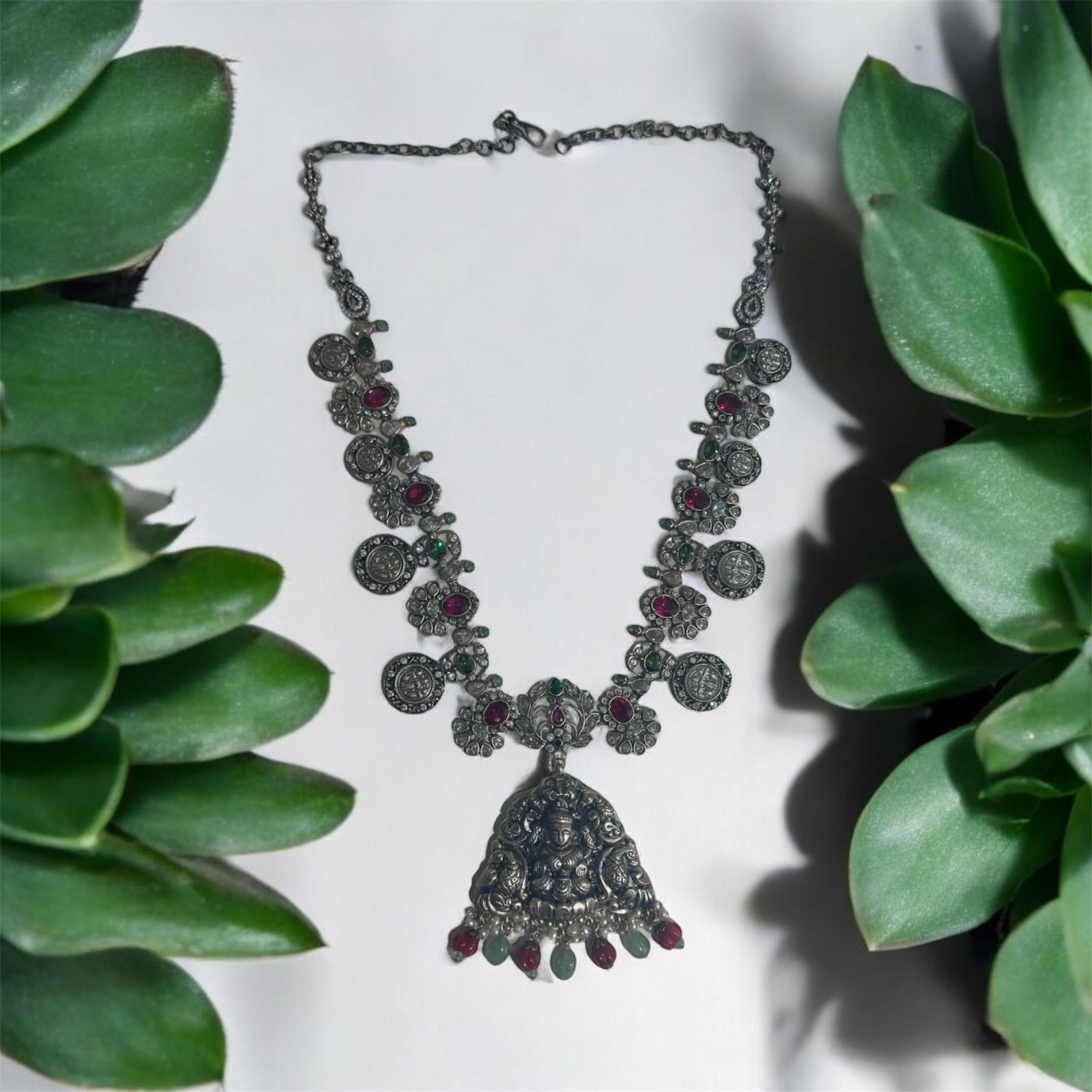 Vamika Oxidised Long Necklace
